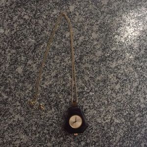 Clock pendant necklace